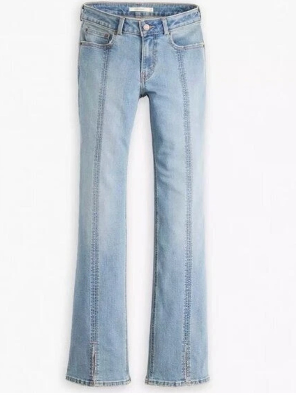Levi’s Seamed Superlow Bootcut Women's Jeans in medium to dark wash 27
